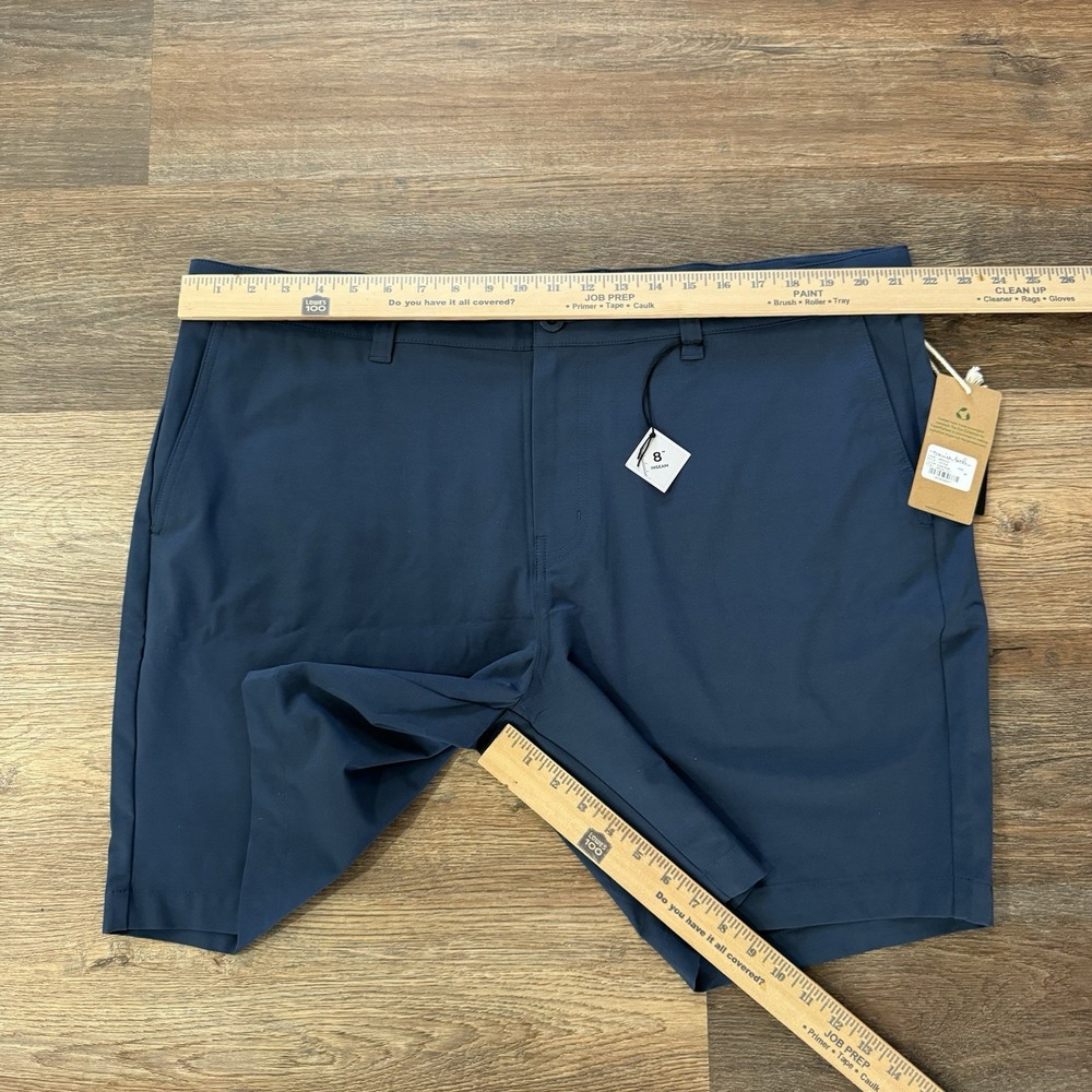NWT Travis Mathew Wanderlust Shorts Men's Sz 42 Navy Blue Golf Casual - Picture 6 of 8